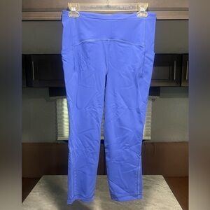 Womens Lululemon Swift Speed High Rise Crop 21" leggings Size 8 Wild Indigo Blue